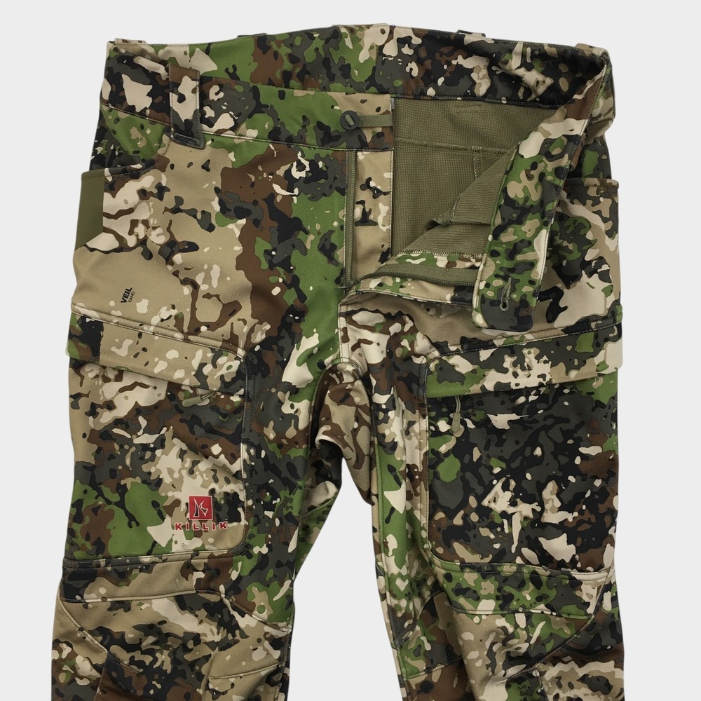 Killik Mens Veil Camo Summit Tracker Hunting Pants Softshell Cargo Size 32